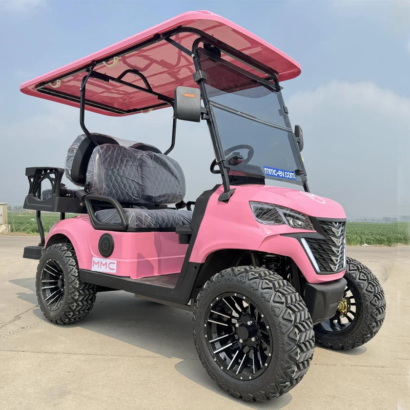 Factory Straight Hair Customized Brand and Logo MMC 4 Seater Lifted Electric Golf Carts With CE/DOT