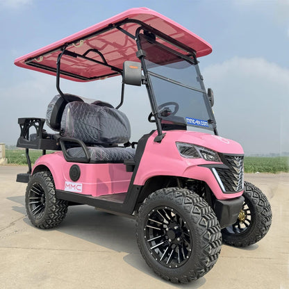 Factory Straight Hair Customized Brand and Logo MMC 4 Seater Lifted Electric Golf Carts With CE/DOT