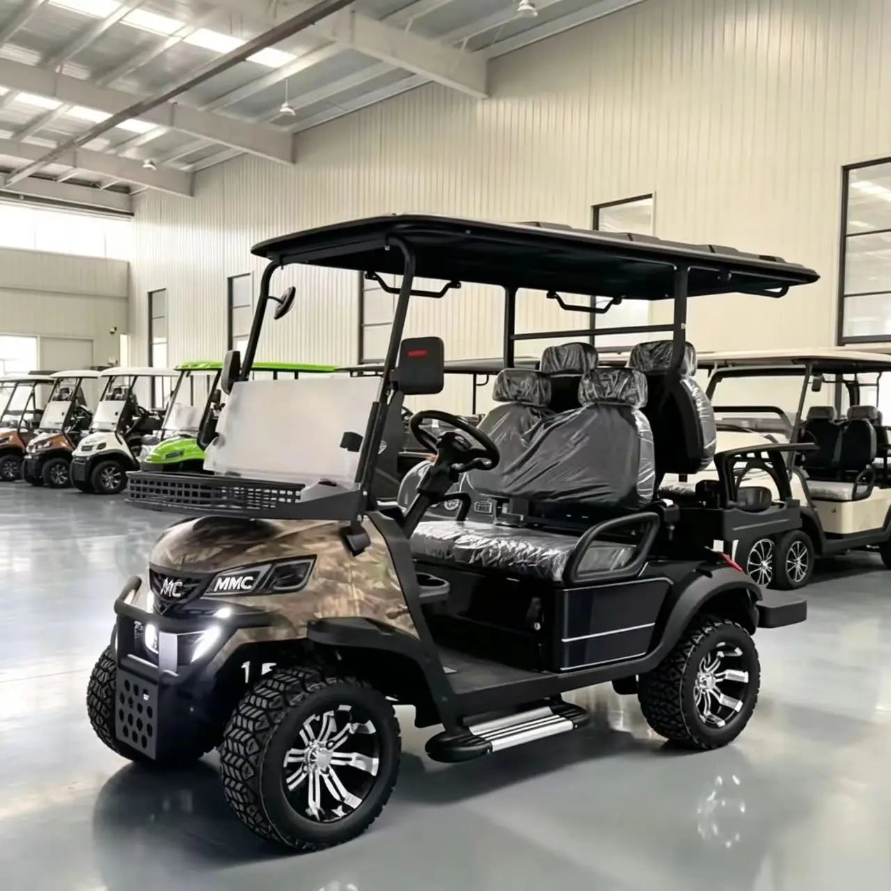 4 Wheel Drive 4000W/5000W/7000W Off Road Street Legal 48V/72V Lithium Golf Buggy 2 4 6 8 Seater Electric Golf Cart