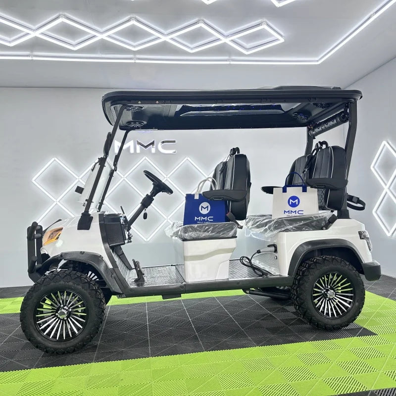 5KW 60V Street Legal Golf Buggy Lifted Suspension 4 Person Golf Carts 4 Seater Family Model Electric Golf Cart