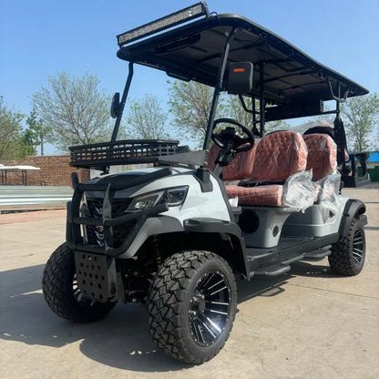 Wholesale China Color Logo Custom Club 4 Seats Car Electric and Gaso Golf Carts Electric Powered Red 2+2 Seats for Sale