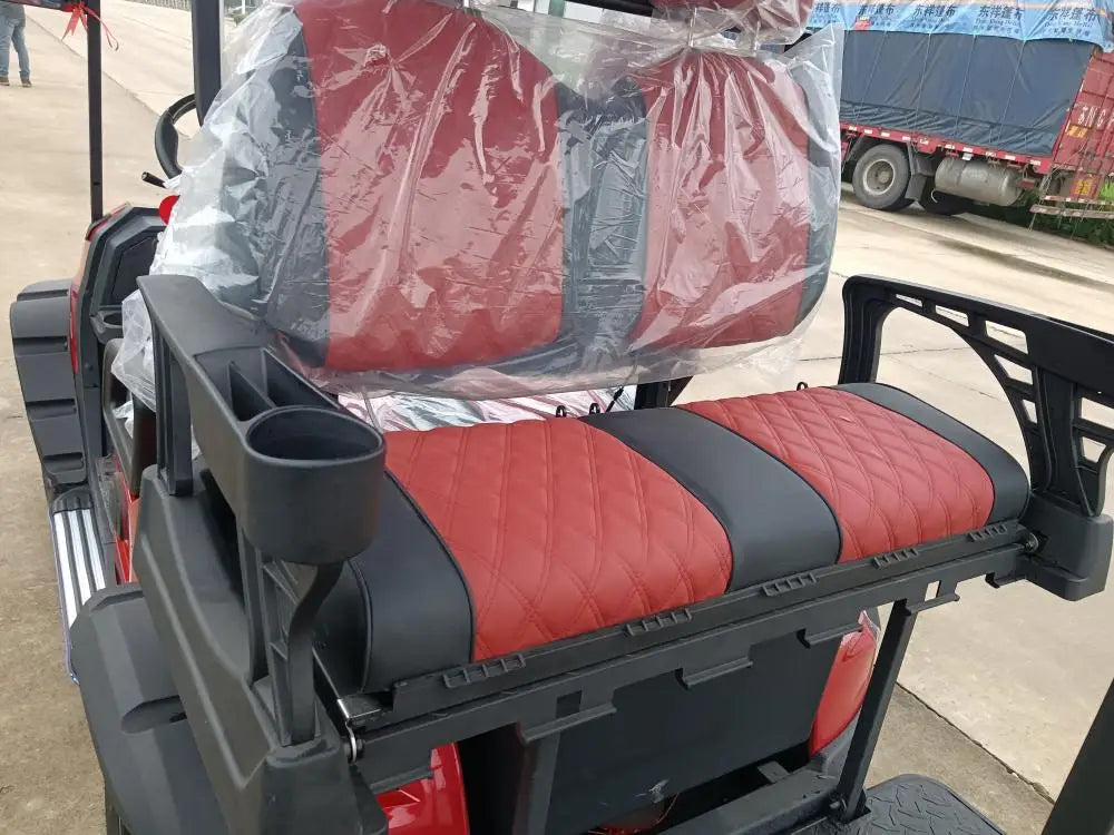 Best Price 72v Lithium Acid Battery 4 6 8 Seats Family Golf Buggy  Customize Colors 3-Point Safety Belt Electric Golf Cart