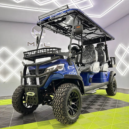 High Quality 4-Seater Electric Golf Carts Lifted 4WD Electric Off-Road Golf Buggy 48V Lithium Battery Golf Cart
