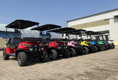 Custom 4WD Electric Golf Cart Super Torque Anti Rollover 2-8 Seater Options 48V/52V/72V 4000W/5000W/7000W - Hot Selling Model