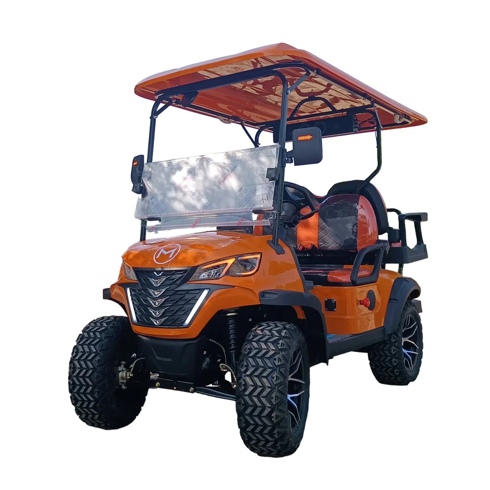 Factory Straight Hair Customized Brand and Logo MMC 4 Seater Lifted Electric Golf Carts With CE/DOT