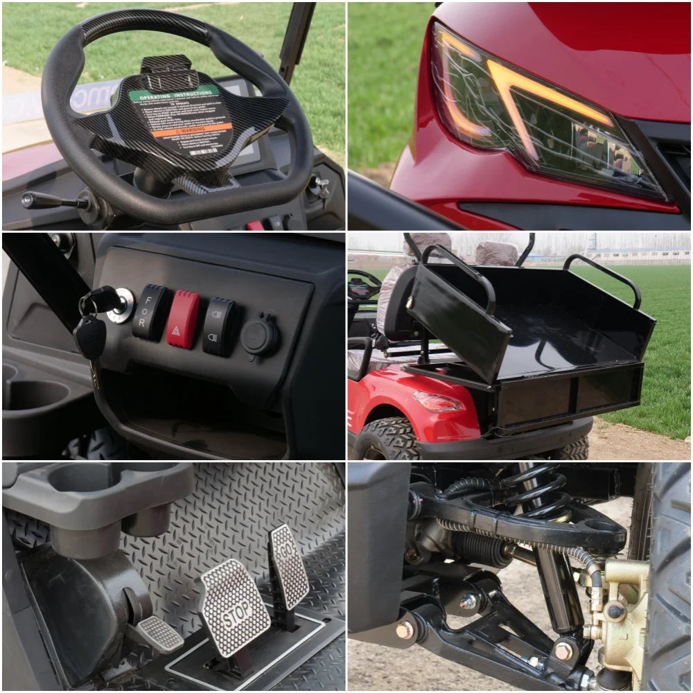 4 Wheel Drive 4X4 Golf Buggy Car New Electric Hunting Golf Cart 4WD for Sale